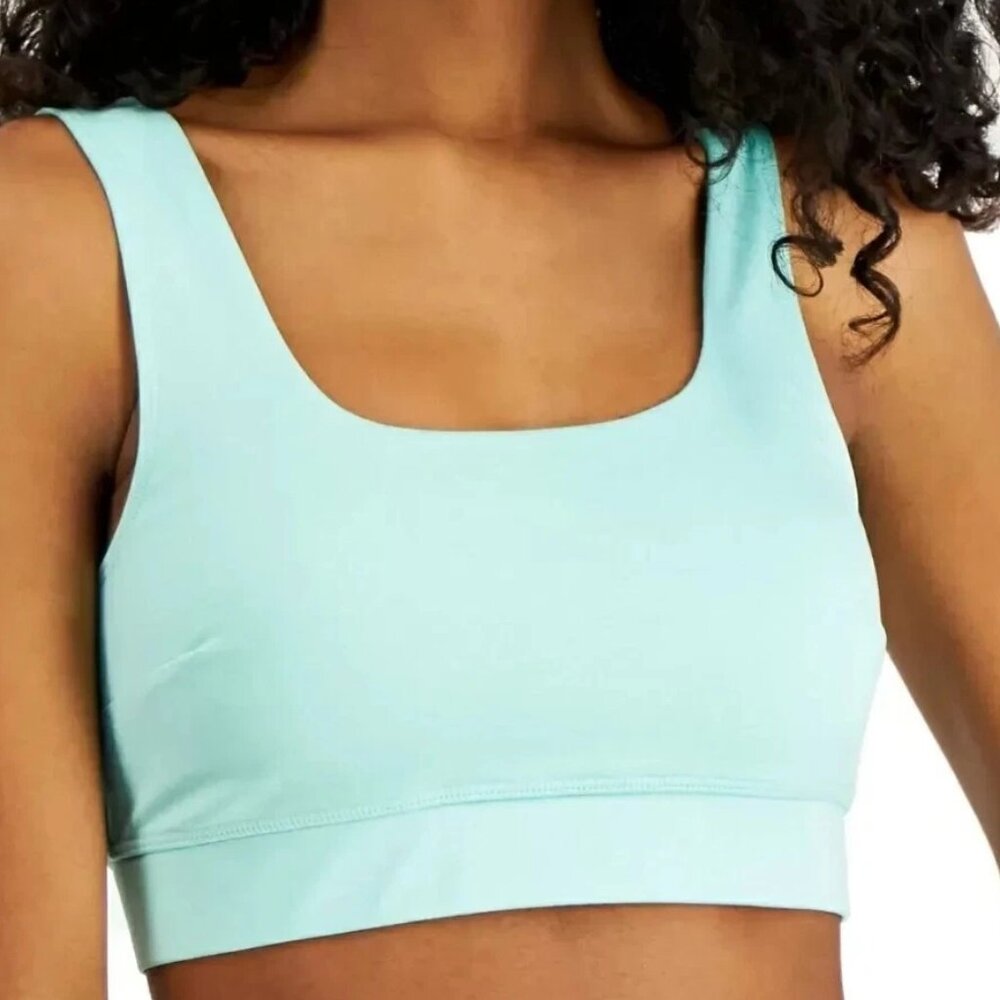 Jenni Women's Square-Neck Bralette, Aqua Gloss Teal